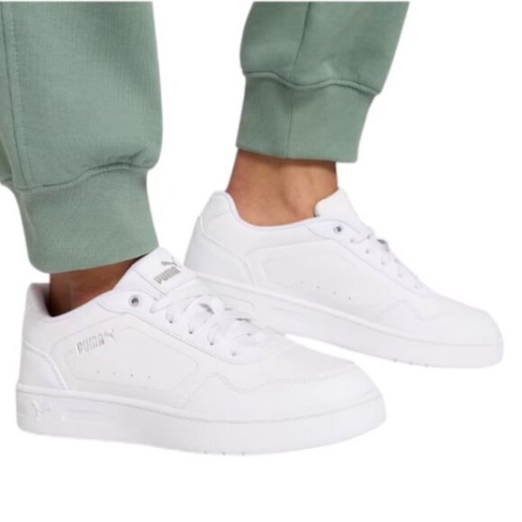 Puma women's white Court Classy low sneakers size 7 - Picture 1 of 11